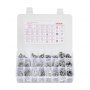 VEVOR Kit Assortimento di Bulloni Dadi da 1110 pezzi, Viti Imperiali e Rondelle Piatte, Acciaio Inox 10-24, 8-32, 2-56, 6-32, 4-40, Kit di Viti Dadi Assemblaggio per Mobili Attrezzature, Fai da te