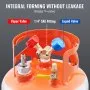 VEVOR Serbatoio di recupero del refrigerante con interruttore a galleggiante - Serbatoio di recupero CA da 30 libbre con adattatore da ¼ a ½, serbatoio di recupero riutilizzabile HVAC con tracce di N₂