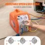 VEVOR Macchina Portatile per Recupero di Refrigeranti III IV V Monocilindro 3/4 CV Velocità di Rotazione 1450 giri/min, Recuperatore per Refrigeranti con Manometro Protezione Alta Pressione 38,6 bar