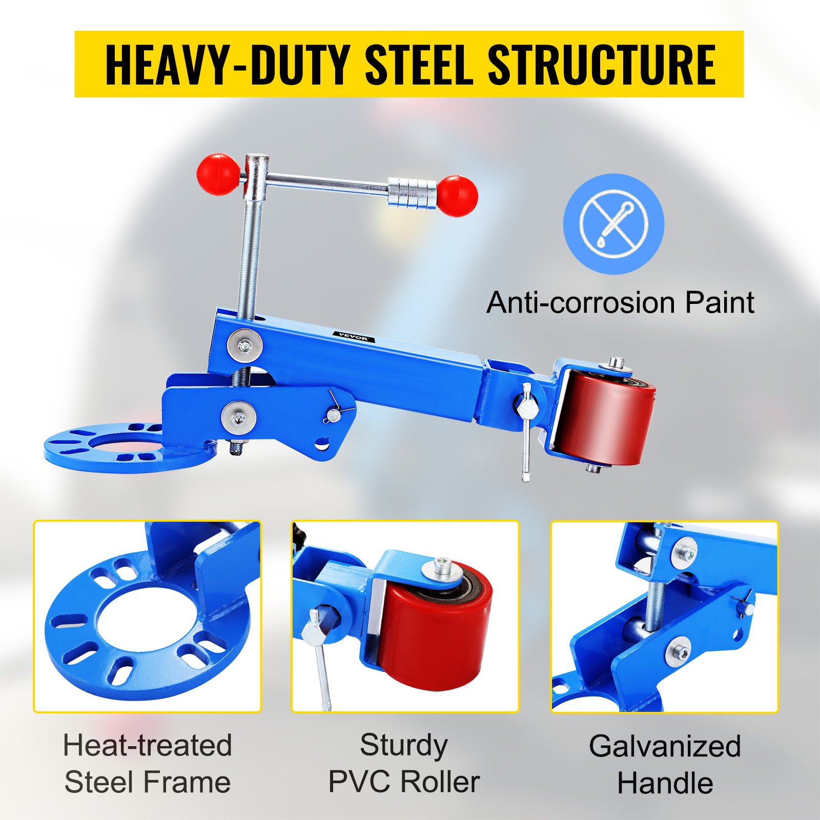 VEVOR Rullo per parafanghi Strumento per la rotolamento delle labbra Potenziamento dei Mezzi W / 1500w