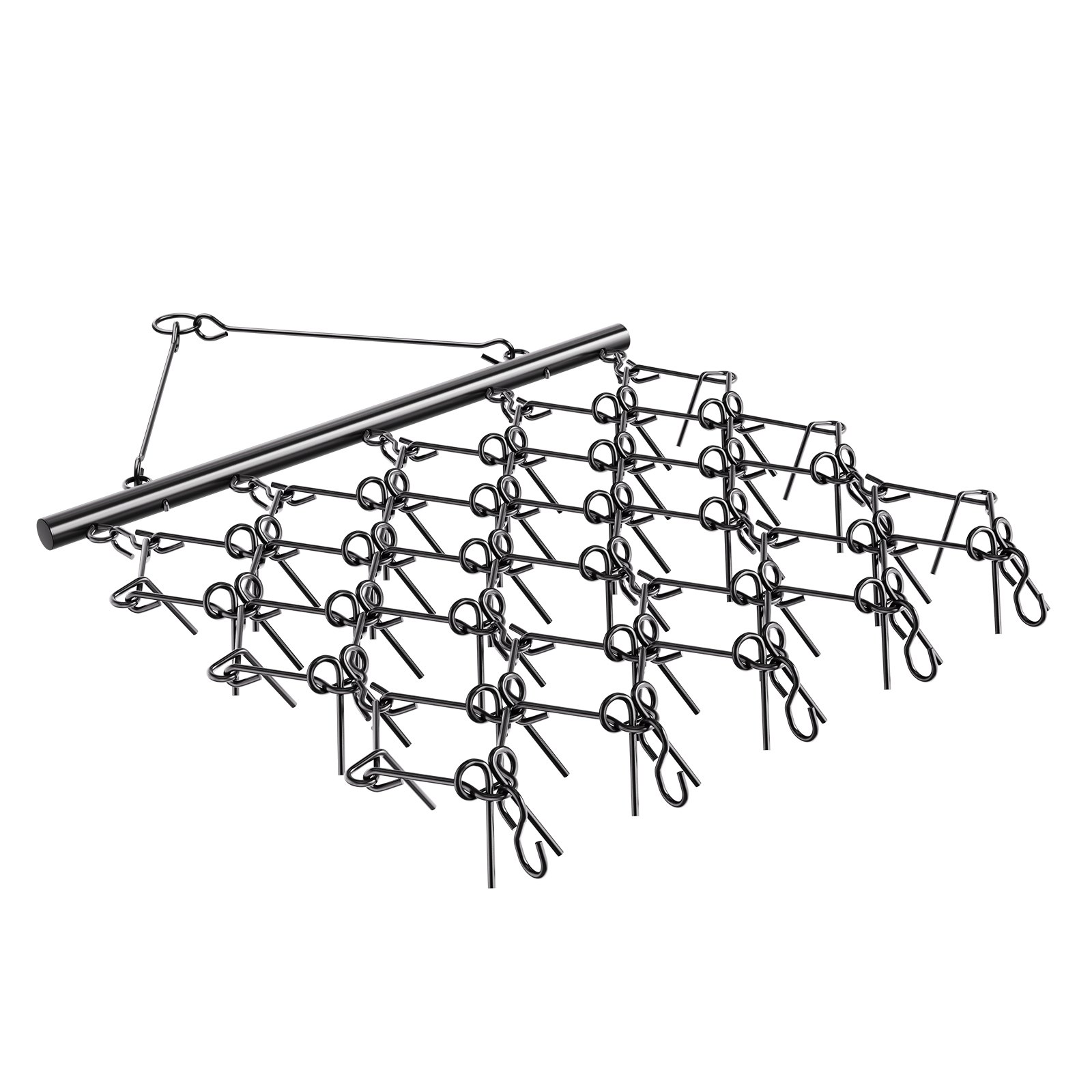 VEVOR Meadow Harrow, 178x147x11cm, meadow harrow with 60 teeth, suitable for ATV & UTV tractors, for soil preparation, sowing, smoothing landscapes & maintaining gravel driveways