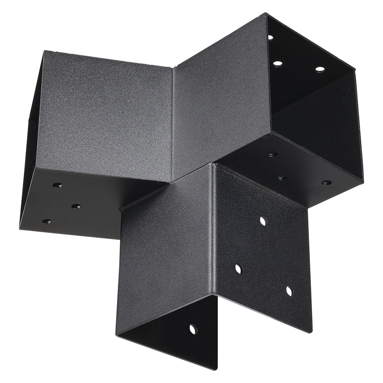 VEVOR Kit Staffe per Pergola con Tetto a Punta, per Legname 92 x 92 mm in Dimensioni Reali, Staffe per Gazebo a 3/4 Vie, Basi per Pali e Staffe di Colmo per Pergole Esterne, Gazebo e Capannoni, 14 PZ