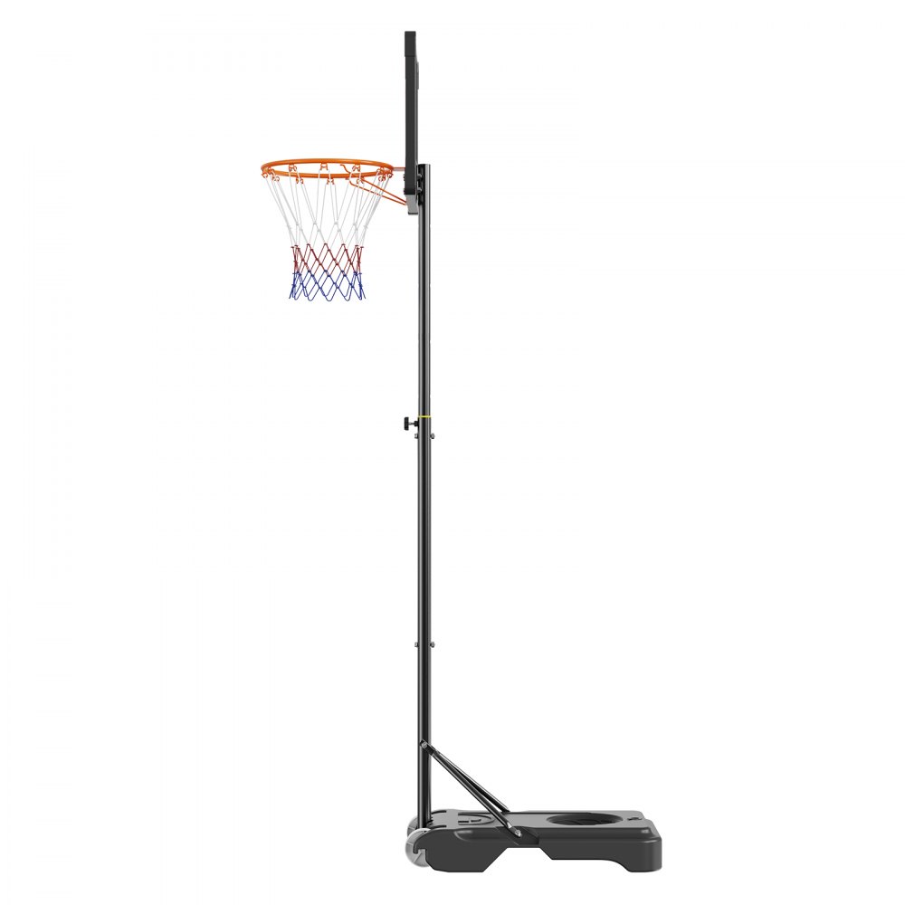 VEVOR Canestro da Basket con Tabellone 69cm Altezza Regolabile 152,4-213,4cm Base con Ruote, Kit Canestro Basket Portatile Esterno Altezza Regolabile per Bambini Adulti, Canestro Basket con Tabellone