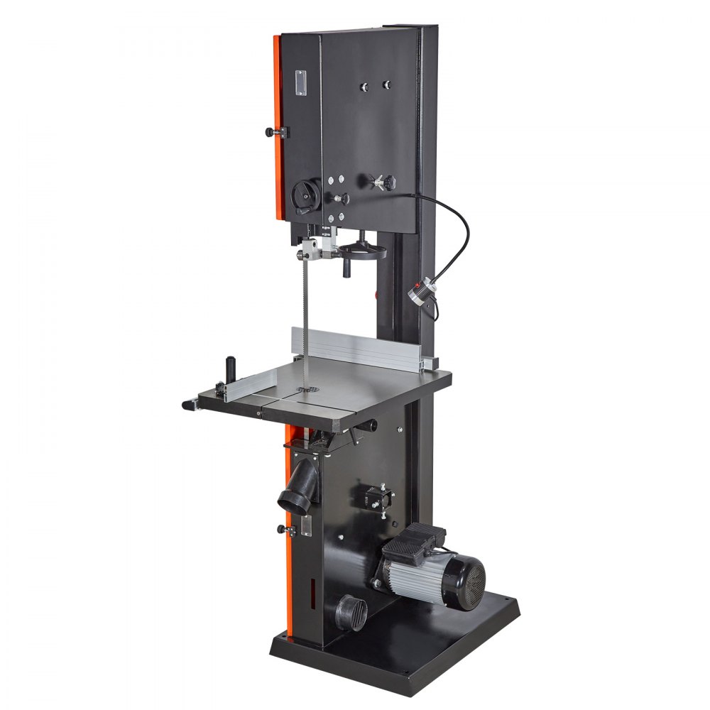 VEVOR Troncatrice a Nastro da Banco 2240 W Troncatrice a Nastro per Lavorazione Legno Altezza di Taglio max. 406 mm Larghezza di Taglio max. 457 mm, Piano di Lavoro in Ghisa