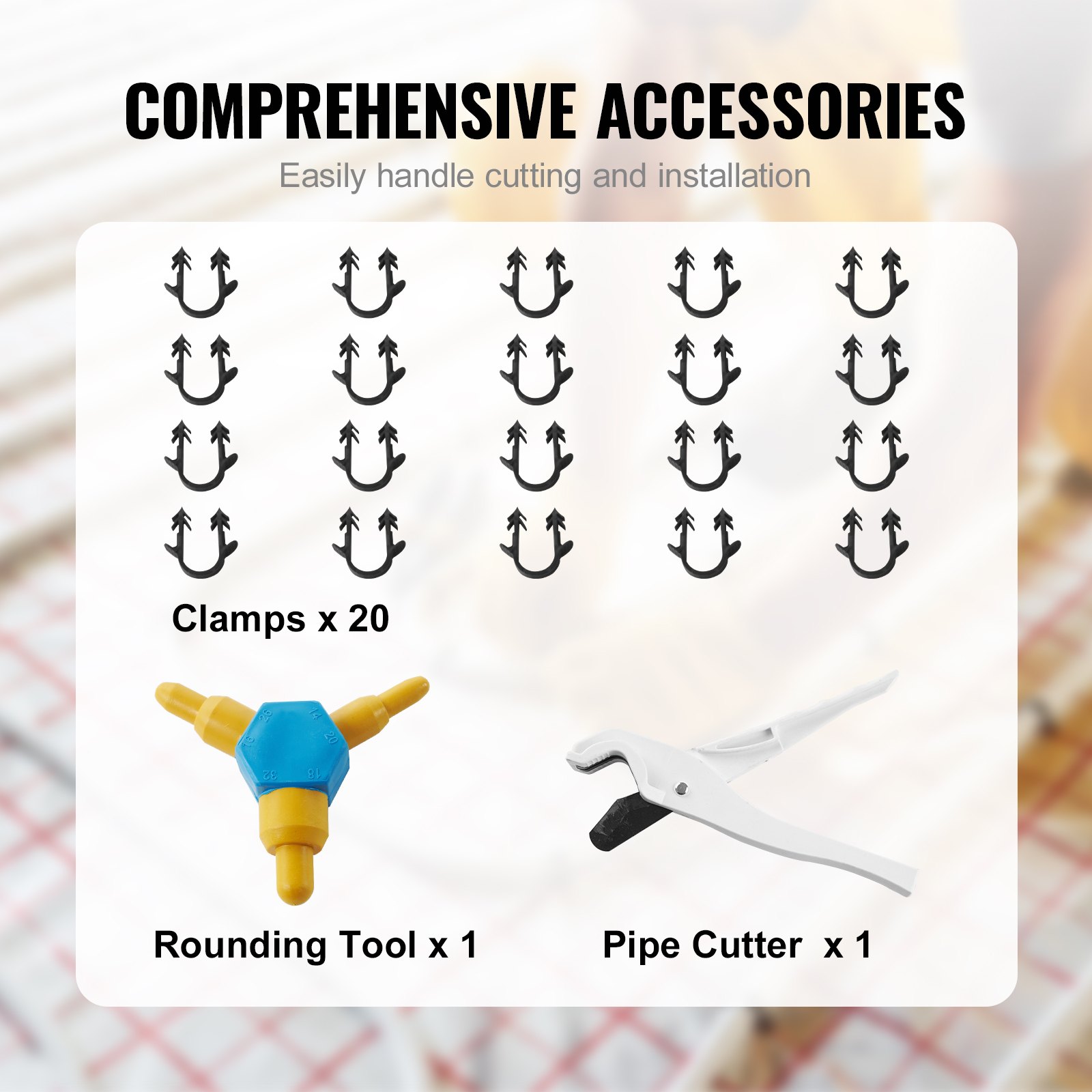 VEVOR Tubo PEX Alluminio per Riscaldamento a Pavimento Rotolo 200m, Tubo PEX-AL-PEX in Composito Alluminio-Plastica Φ16mm Spessore 2mm, Tubo Barriera all'Ossigeno per Liquido Gas Acqua Calda Fredda