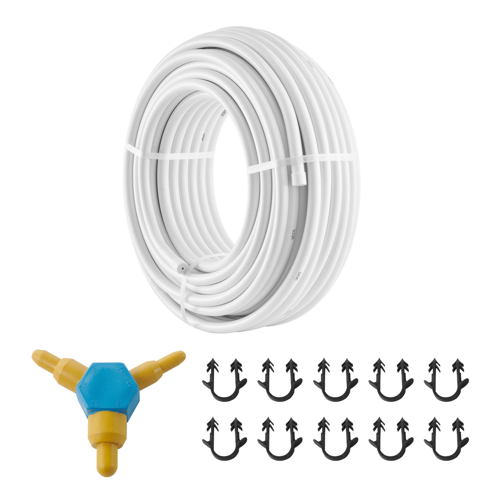 VEVOR Aluminum Composite Pipe, 50 m, White, PEX Pipe, Aluminum Multilayer Composite Pipe, MV Pipe, Multilayer Pipe, Ideal for Underfloor Heating and Radiator Connection, Aluminum Composite Pipe