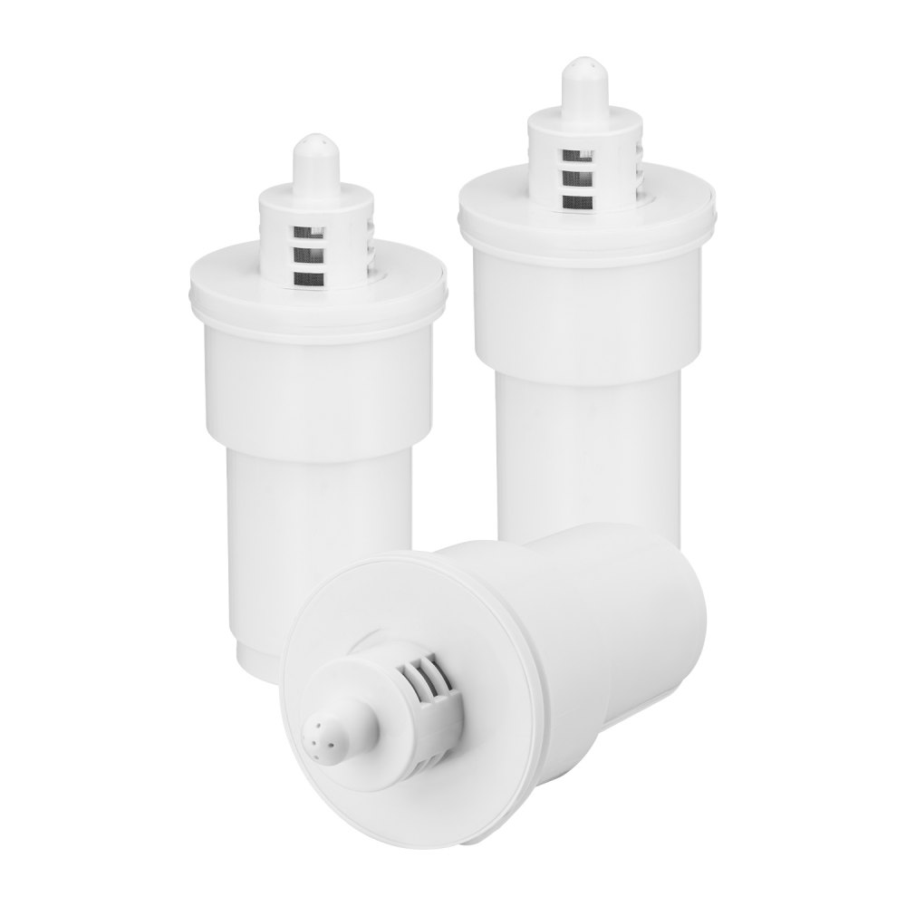VEVOR Filtri di Ricambio per Caraffe, 3 Pezi Filtri a 5 Stadi per Caraffe e Distributore, Senza BPA, Durata 3 Mesi o 150 L, Riduzione di Calcare, Piombo e Cloro, per Caraffe Filtranti 6216