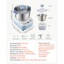 VEVOR Impastatrice Elettrica Funzione di Lievitazione Acciaio Inox 6,5 L Pentola Ideale per Impasto di Pizza, Pane, Ciotola in Acciaio Inox 304, Antiaderente, Timer, Pannello Controllo Frontale