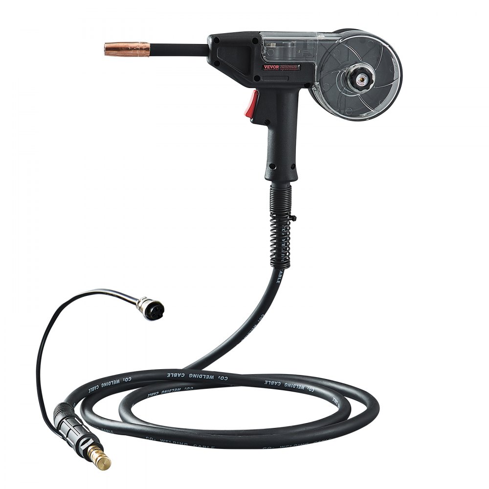 VEVOR 200-A welding coil gun with 3 m cable, compatible with W Weldpro MlG200GDsv200 and MIG155GD welding machines, suitable for 0.0762/0.0899cm flux-cored/solid/aluminum welding wires