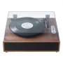 VEVOR Giradischi in Vinile, Giradischi 3 Velocità, Altoparlanti Stereo Integrati 10 W Trasmissione a Cinghia, Cartuccia Magnetica, Supporto 33/45/78 Giri in Uscita RCA, per Dischi Vinile 18/25/30 cm