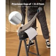 VEVOR Cesoia a Ghigliottina, Taglierina da Banco con Larghezza del Letto di 500 mm, Cesoia Manuale per la Lavorazione di Lamiere, con Materiale Q235, Alta Precisione, Supporto, per Alluminio