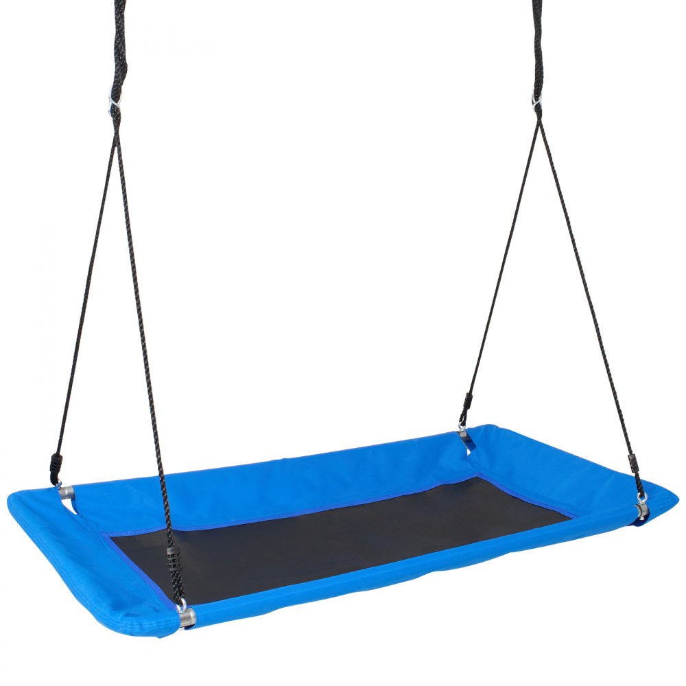 VEVOR Platform Swing, 60-inch Platform Tree Swing for Children and Adults, 700 Pound Weight Capacity Outdoor Swing, Swing Seat Made of 900D Oxford Fabric with 2 Tree Suspension Straps and Adjustable Multi-Strand Ropes