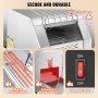VEVOR Tostapane a Nastro Uso Commerciale Tostapane da 150 Fette all'Ora, Tostapane in Acciaio Inox 1300W, Tostiera per Pane 7 Impostazioni di Velocità con Vassoio, Tostapane a Nastro in Acciaio Inox