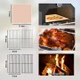 VEVOR Forno per Pizza da Esterno, Forno a Legna 30,48 cm, Forno a Legna a 2 Strati, Forno a Legna per Pizza da Esterno con 2 Ruote Rimovibili, Temperatura Massima 540℃, Forni a Legna per Barbecue