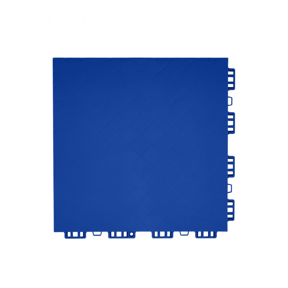 VEVOR Tappetini da Hockey ad Incastro 315 x 315 x 16 mm Tappetini da Palestra, Confezione da 8, Piastrelle per Pista da Ballo per Superficie di Allenamento Versatile ad Incastro, Blu, 0,74 m²/Scatola
