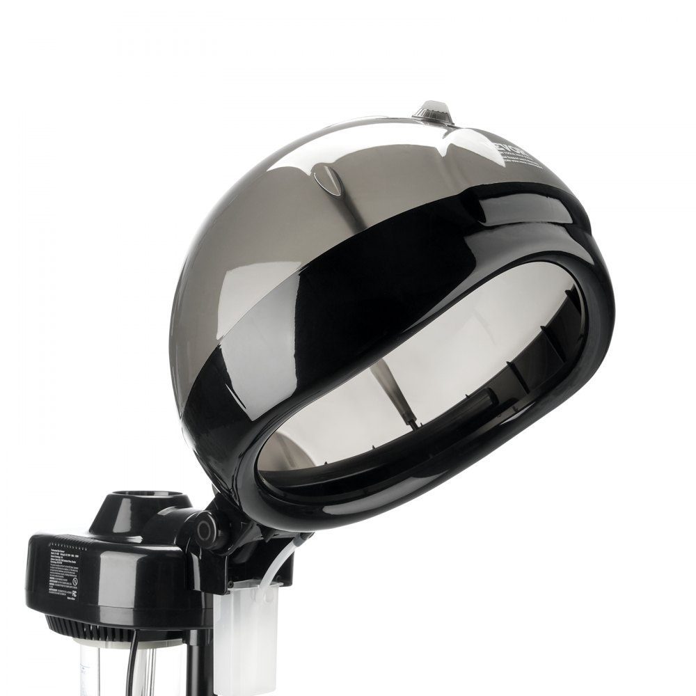 VEVOR Vaporizzatore per Capelli agli Ioni con Cappuccio da 300mm Vaporizzatore per Capelli per Balsami Profondi, 2 Modalità, Vapore per Capelli in Piedi Regolabile in Altezza, 5 Ruote (2 Bloccabili)