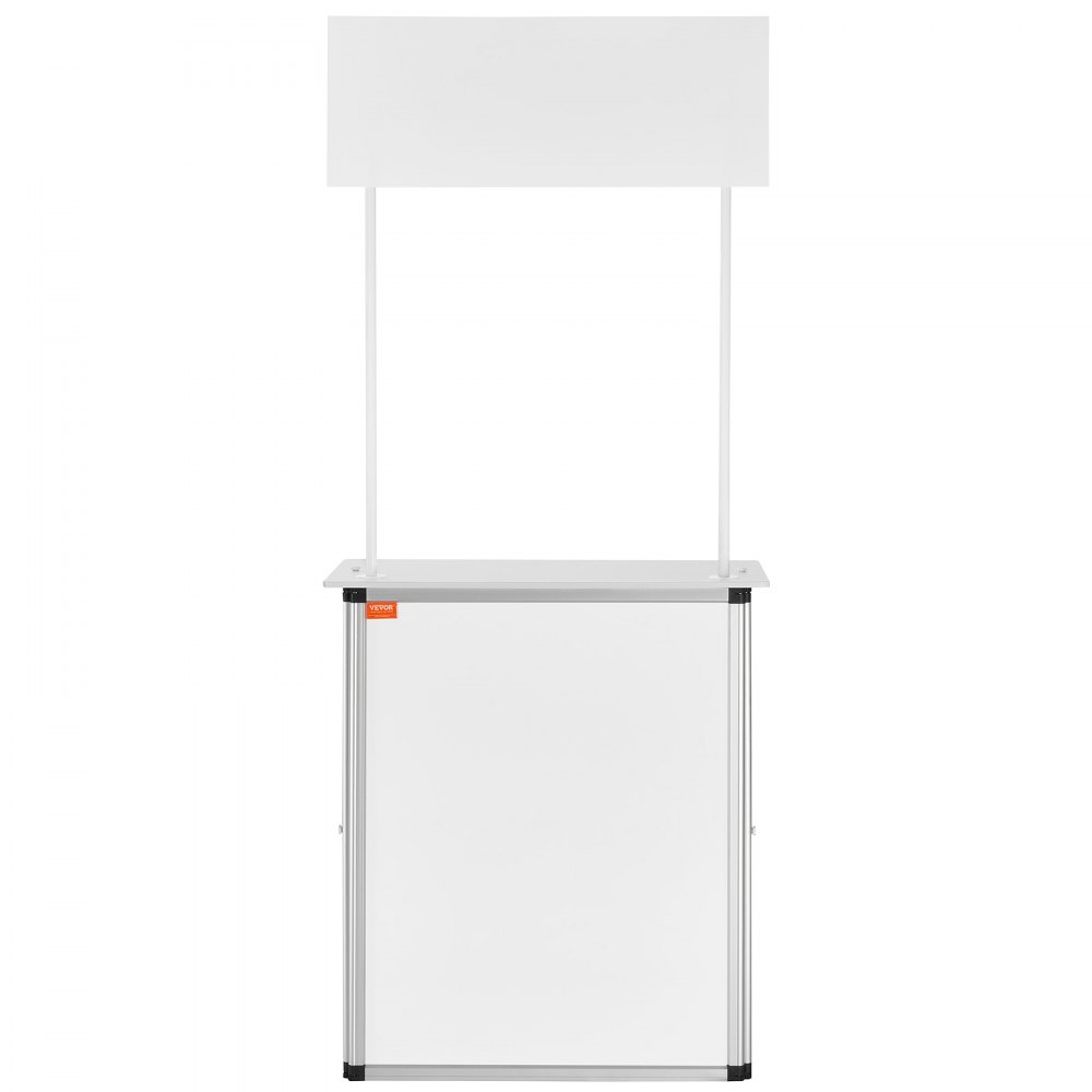 VEVOR Bancone fieristico portatile Bancone fieristico, 785 x 380 x 1815mm Stand fieristico Bancone espositivo, Tavolo da bar pieghevole promozionale per vendita al dettaglio