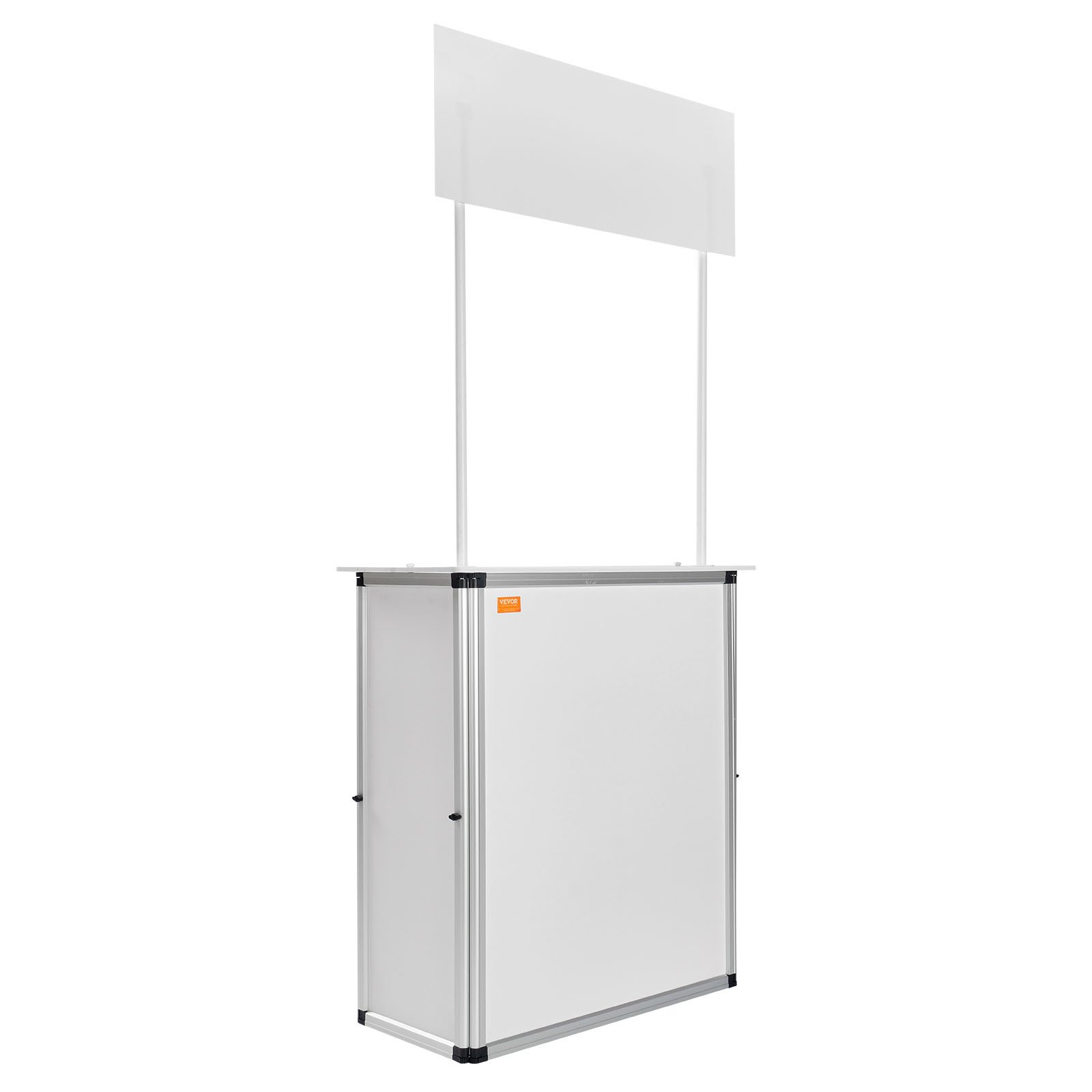 VEVOR Bancone fieristico portatile Bancone fieristico, 785 x 380 x 1815mm Stand fieristico Bancone espositivo, Tavolo da bar pieghevole promozionale per vendita al dettaglio