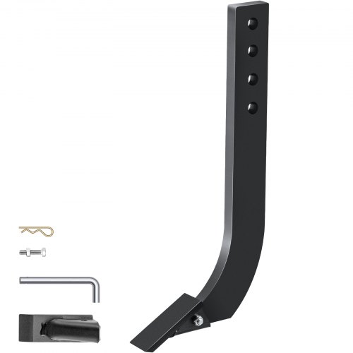 VEVOR Gambo per lama da box, gambo per scarificatore da 18", gambo per raschietto da box a 4 fori, gambo per ripper con denti conici e perni rimovibili