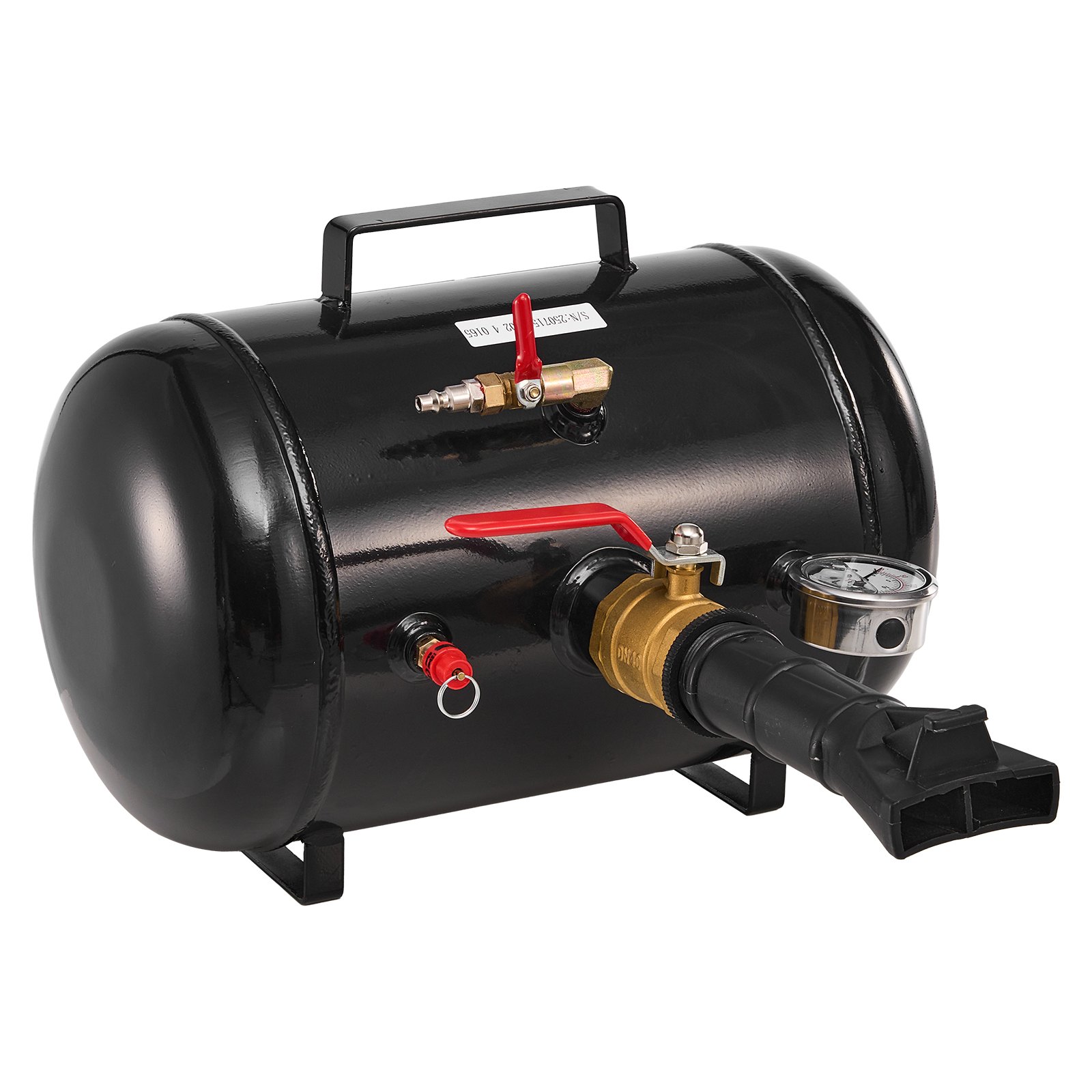 VEVOR Attrezzo per Gonfiaggio Pneumatici per Impieghi Gravosi, 0,6 a 0,8 MPa, 18,9 L Gonfiatore per Sedili con Grilletto Pneumatico per Pick-Up, Camion, ATV, Jeep, Furgone, Trattorino, Camper, Nero