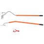 VEVOR Kit di Attrezzi 3 Pz Smontagomme Manuale per Autocarro ATV Pneumatici Dimensioni Compatibili 571-622mm, Kit di Stallonatore Manuale per Pneumatici da Garage Officina Fai-da-te Colore Arancione