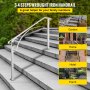 Wrought Iron Railing Decoration Concrete Steps Commercial Durable Service