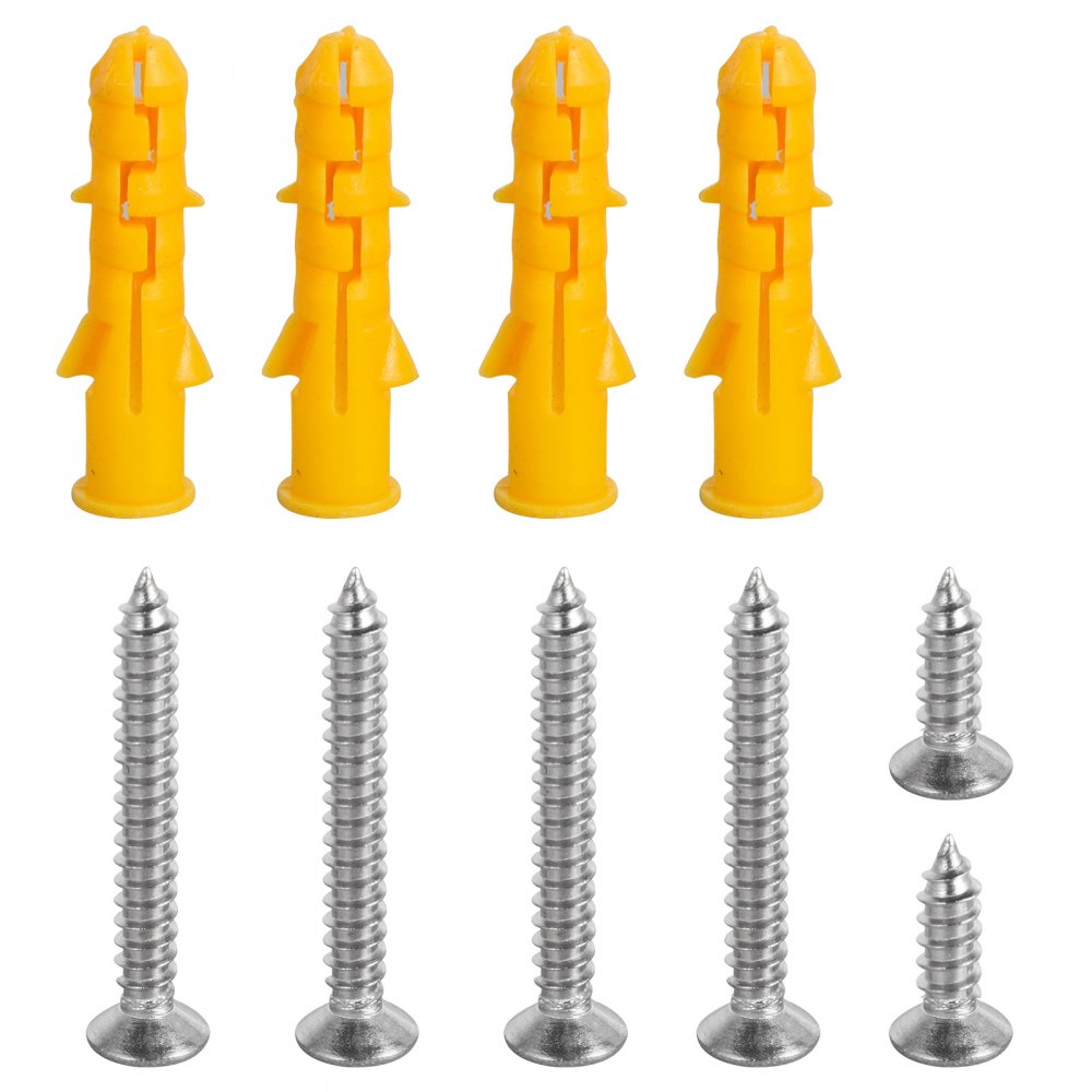 VEVOR Corrimano per scala Passamano Lunghezza 3 piedi 91,4 cm Colore Bianco Ringhiera per scala in Acciaio Tubo Tondo Dritto Corrimano in Alluminio