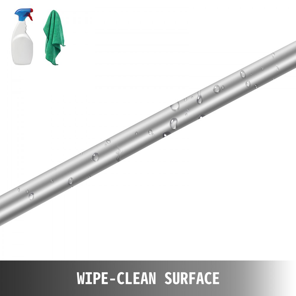 VEVOR Corrimano per Scale Passamano Ringhiere 90cm Corrimano in Acciaio Diametr 1.96 Pollici Capacità 200 Libbre Corrimano per Scale in Acciaio