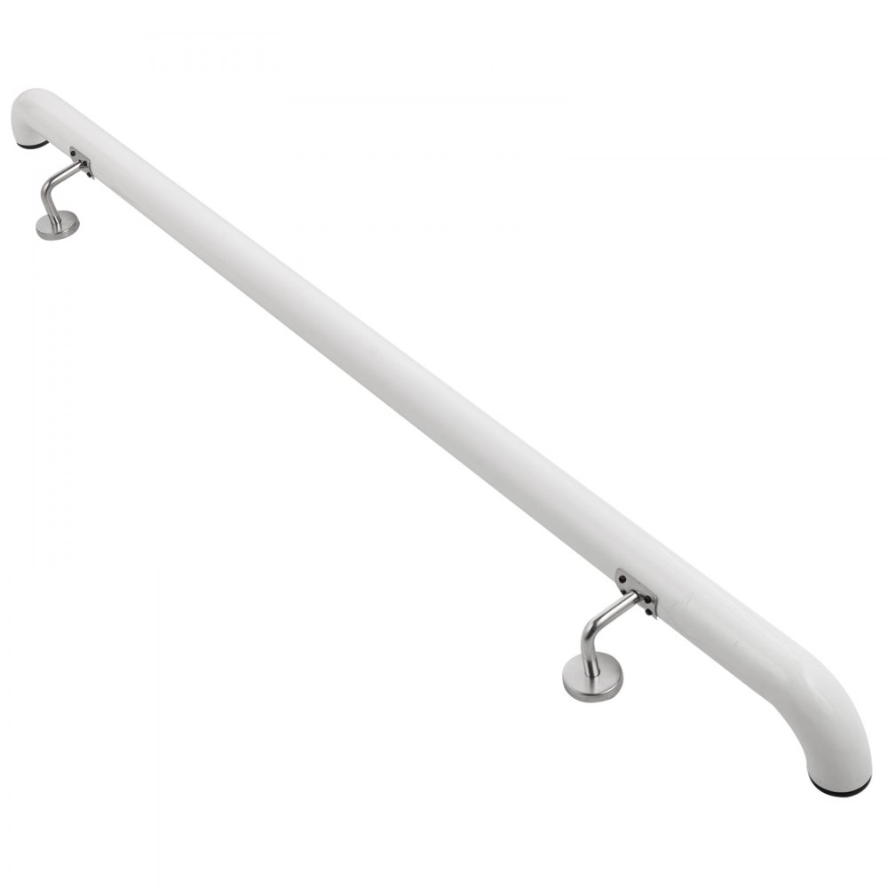 Ringhieraper Scale Corrimano Per Scale In Alluminio Lunghezza 3 Piedi In Bianco