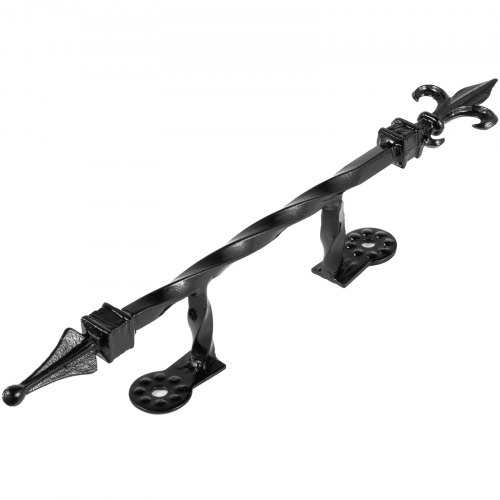 Corrimano Scale In Ferro Battuto Da 50cm ringhiera Nero Del Portico A Parete