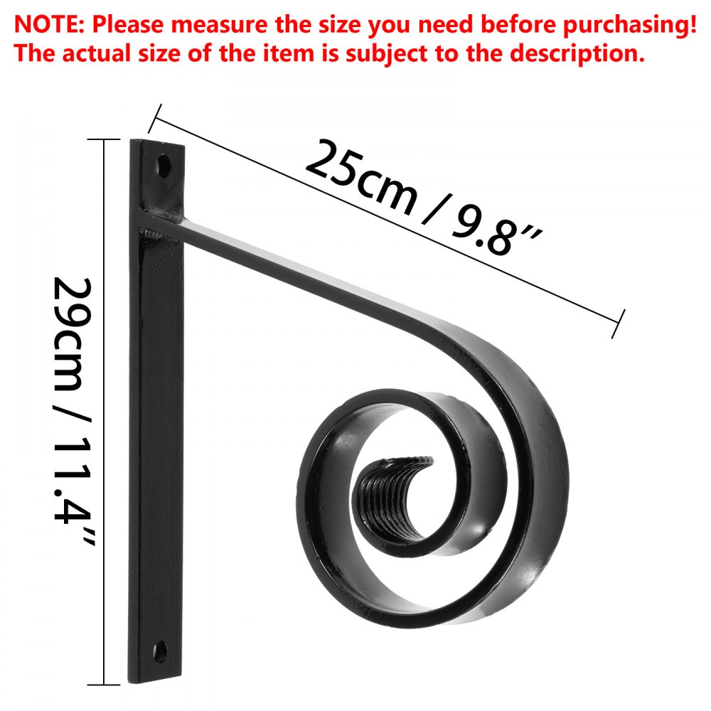 Ringhiera Scale Esterne Del Portico Nero In Ferro Battuto 26cm Corrimano Scala