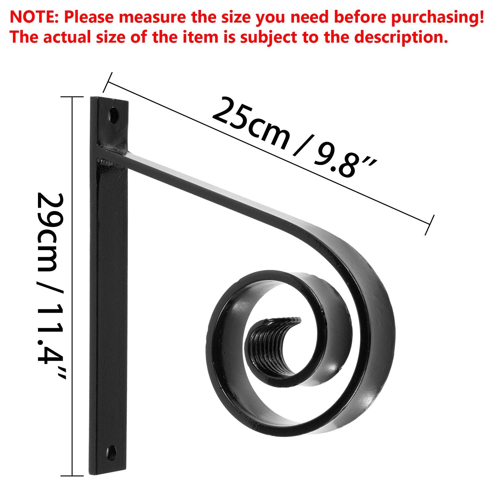 Ringhiera Scale Esterne Del Portico Nero In Ferro Battuto 26cm Corrimano Scala
