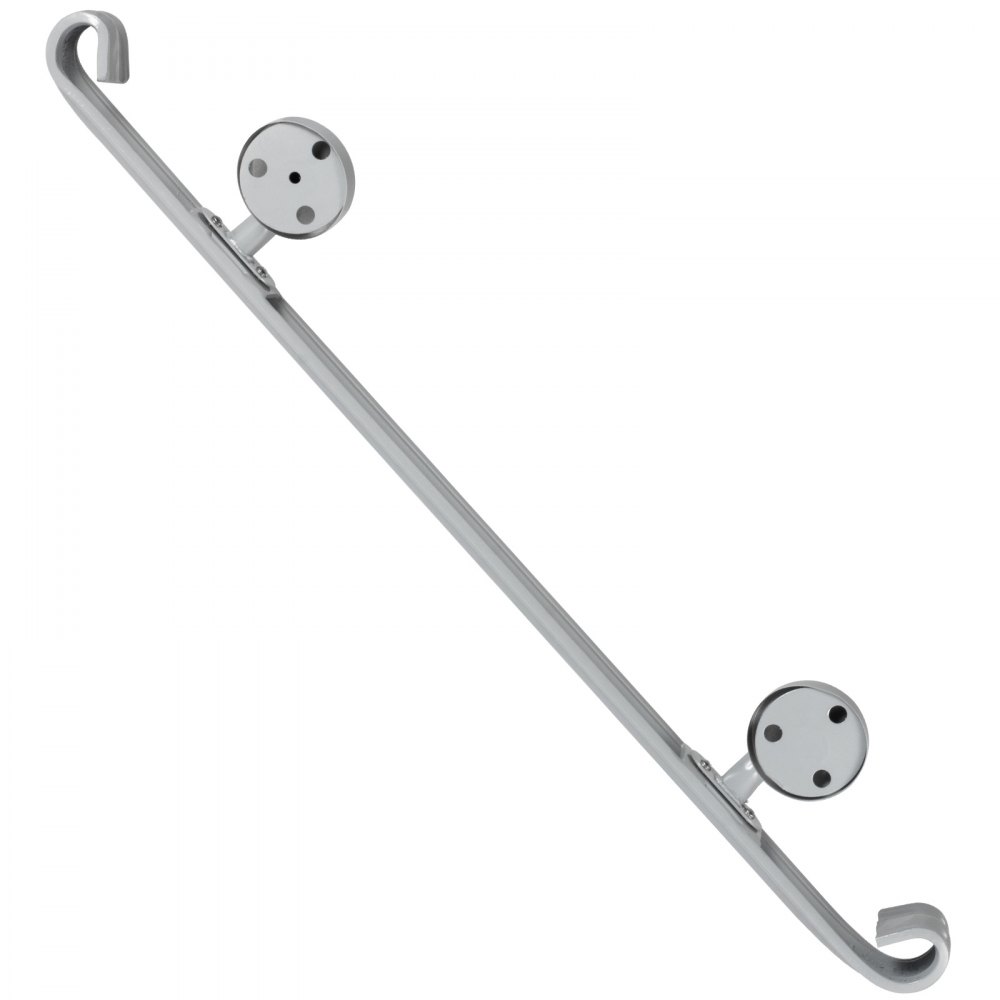 Corrimano Scale In Ferro Battuto 3 Piedi Diametro 6cm Ringhiera A Parete Grigio