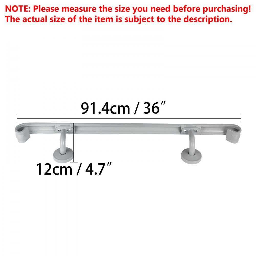 Corrimano Scale In Ferro Battuto 3 Piedi Diametro 6cm Ringhiera A Parete Grigio