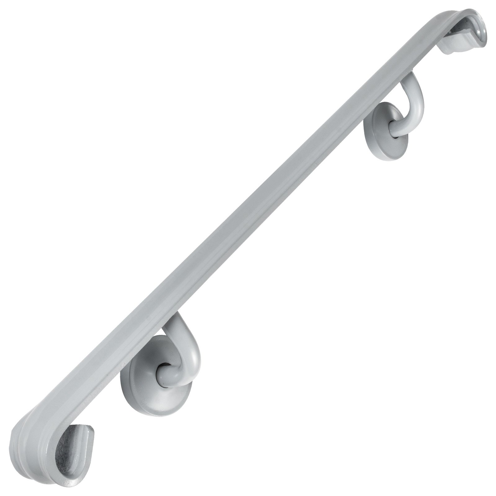 Corrimano Scale In Ferro Battuto 3 Piedi Diametro 6cm Ringhiera A Parete Grigio