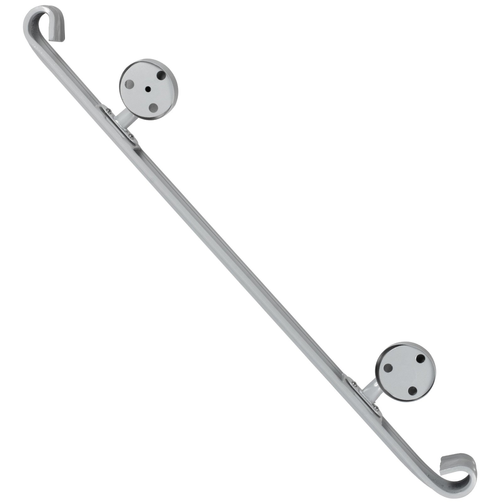 Corrimano Scale In Ferro Battuto 3 Piedi Diametro 6cm Ringhiera A Parete Grigio