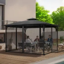 VEVOR Rete di Ricambio per Gazebo per Patio 304,8 x 396,2 x 207,3 cm Solo Rete