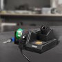 VEVOR Soldering Station, 80W Soldering Kit with Digital Display, 5 Soldering Tips, Lead-Free Solder, Solder Suction Cup, Tweezers, Tip Cleaner, Sleep Mode, °C/°F Conversion, Soldering Iron, Solder Wire Dispenser