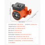 VEVOR Pompa di Circolazione in Ghisa LPS25-6S/130, 1/8 HP, 220-240 V, 55 LPM, Pompa di Circolazione per Acqua Calda, Attacco Filettato, Regolazione a 3 Velocità, per Impianto di Riscaldamento