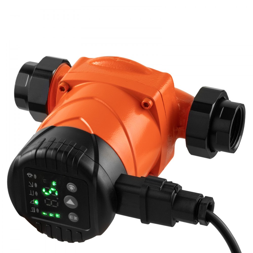 VEVOR Pompa di Circolazione ad Alta Efficienza LPS25-6BP/130, 58 LPM, per Acqua Calda in Ghisa con Prevalenza Massima di 6 M, Attacco Filettato, Valvola di Ritegno, per Impianto di Riscaldamento