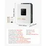 VEVOR Inverter Solare Ibrido Off-grid 3000 W da 24 V CC a 230 V CA, Inverter e Caricabatteria Onda Sinusoidale Pura, Regolatore Solare MPPT da 80 A Integrato, Compatibile con Batteria al Litio al Piombo