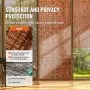 VEVOR Recinzione in Canniccio Naturale, 5 x 1,7 m, Schermo Privacy in Canniccio, Frangivista per Balcone, Frangivista Decorativo per Terrazza Esterna, Divisorio da Giardino, Paesaggistica, Marrone