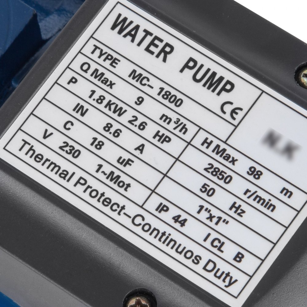 Pompa Centrifuga 1800w Pompa Idraulica Acquario A Getto 150 L/min Elettropompa