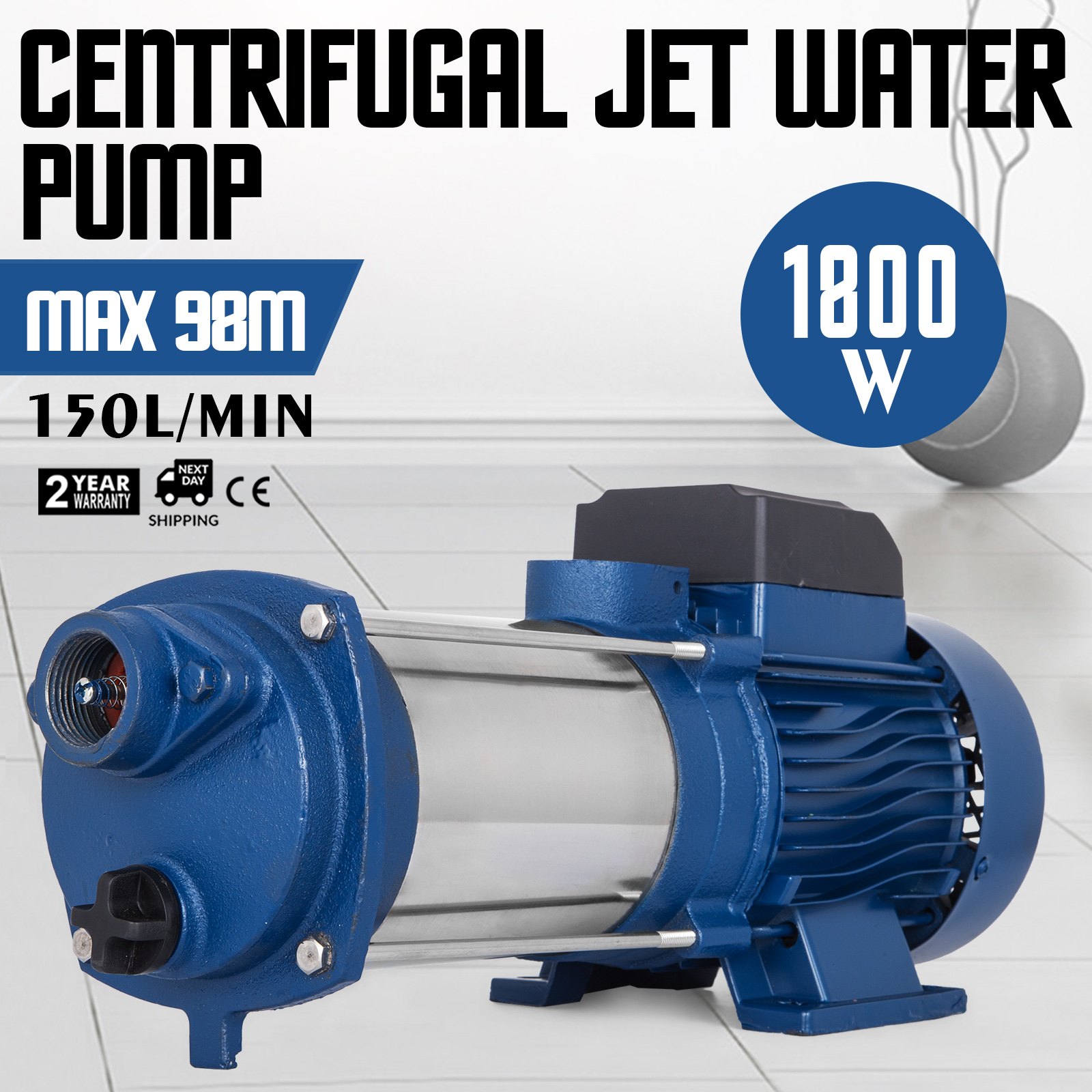 Pompa Centrifuga 1800w Pompa Idraulica Acquario A Getto 150 L/min Elettropompa