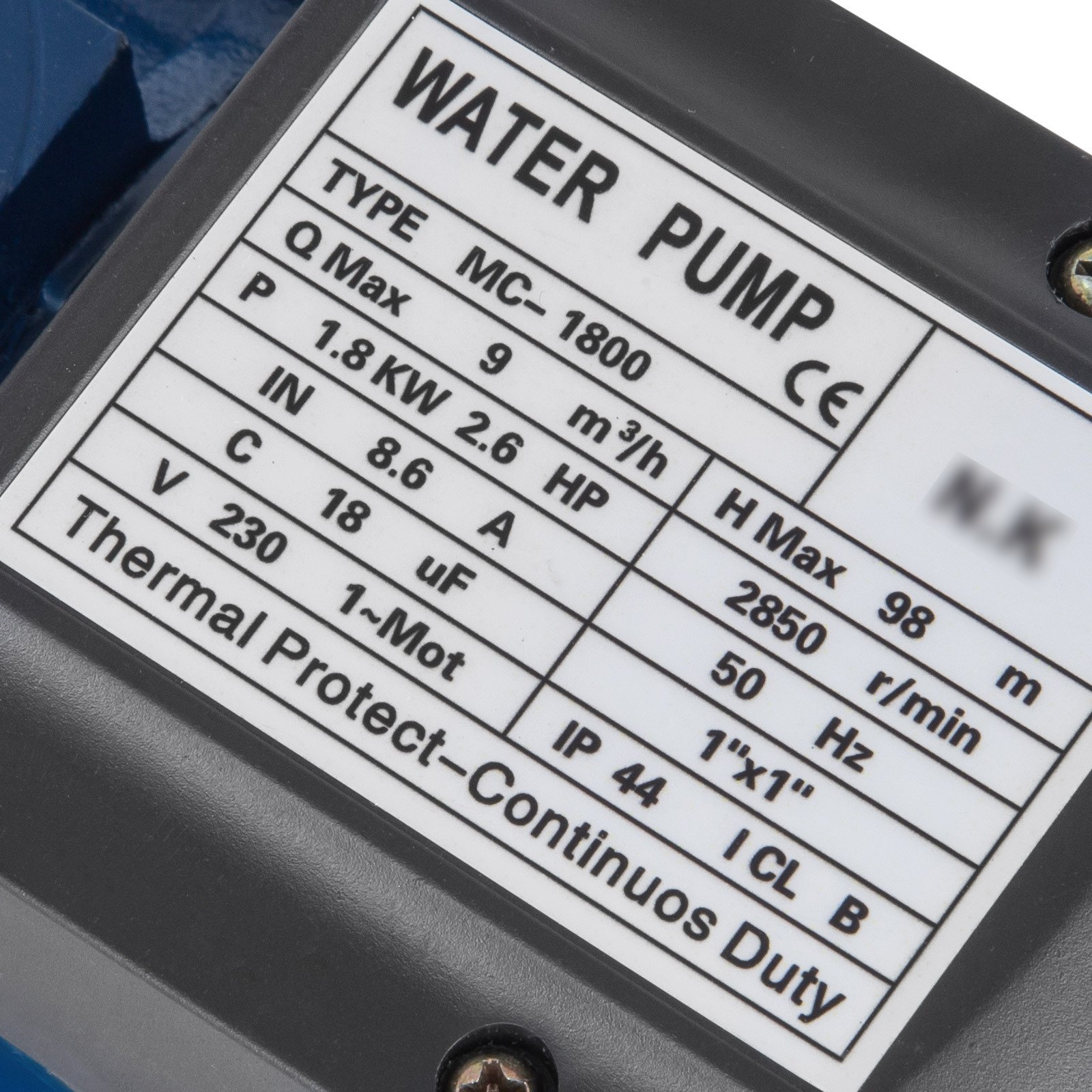 Pompa Centrifuga 1800w Pompa Idraulica Acquario A Getto 150 L/min Elettropompa