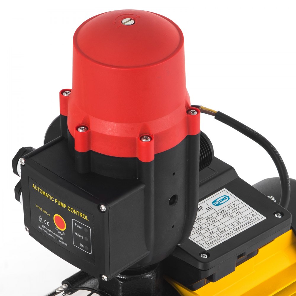 Pompa Centrifuga 1300W Pompa Acqua di Drenaggio da Pozzo 100 L/min con Controllo