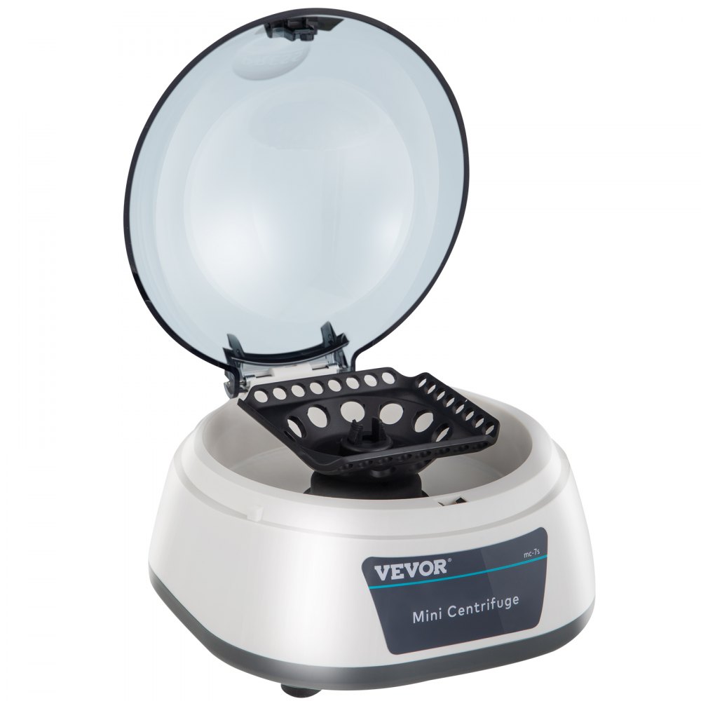 VEVOR Centrifuga da Banco da Laboratorio Rotore 2 in 1, Centrifuga Laboratorio Velocità 7000 giri/min, Centrifuga Da Banco Centrifuga Da Laboratorio Clinica Elettrica Forza Centrifuga Relativa 3286xg