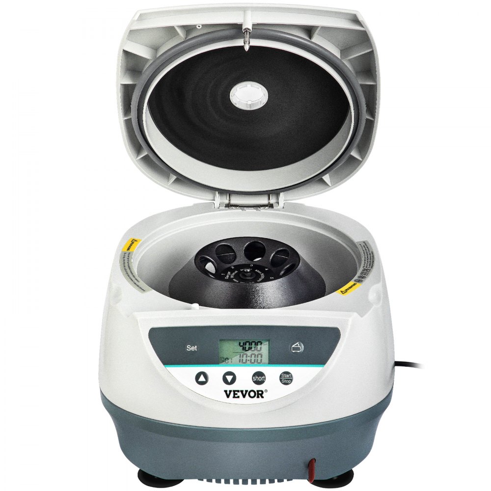 VEVOR Centrifuga da Laboratorio Rotore, 130W Velocità Variabile 500-5000 RPM, Centrifuga Da Banco Centrifuga Da Laboratorio Clinica Elettrica ±50 giri/min, Centrifuga da Banco da Laboratorio