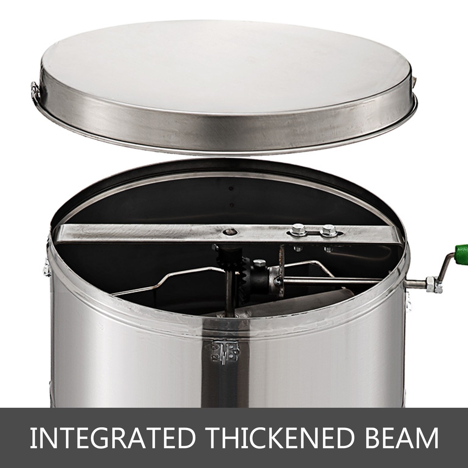 VEVOR Centrifuga miele Estrattore di Miele Smielatore Manuale Smielatore Manuale da Melario Estrattore di Miele Acciaio Inox Smielatore Manuale