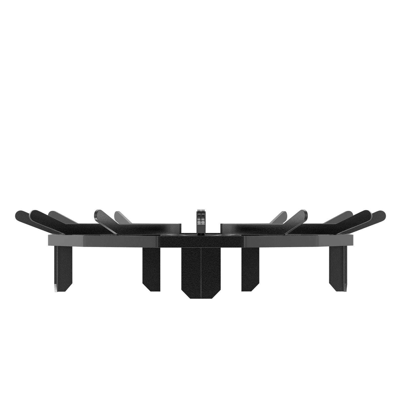 VEVOR Wooden Fire Grate, 68.6 cm (27 inch) Robust Wheeled Fire Grate with 6 Support Legs, Solid Powder-Coated Steel Bars, Log Holder for Wood Stove and Outdoor Camping Fire Pit